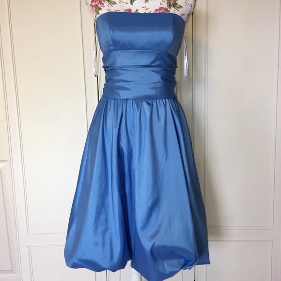 Strapless Sky Blue Dress - Picture 1 of 4